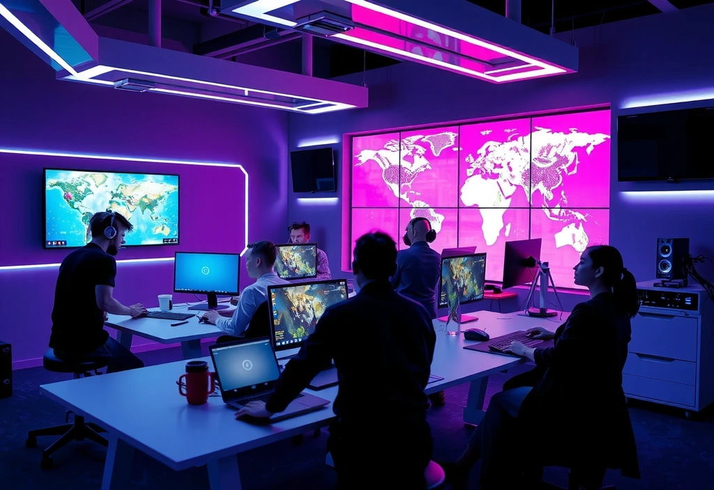 Feackrolk Gaming Studio team and workspace