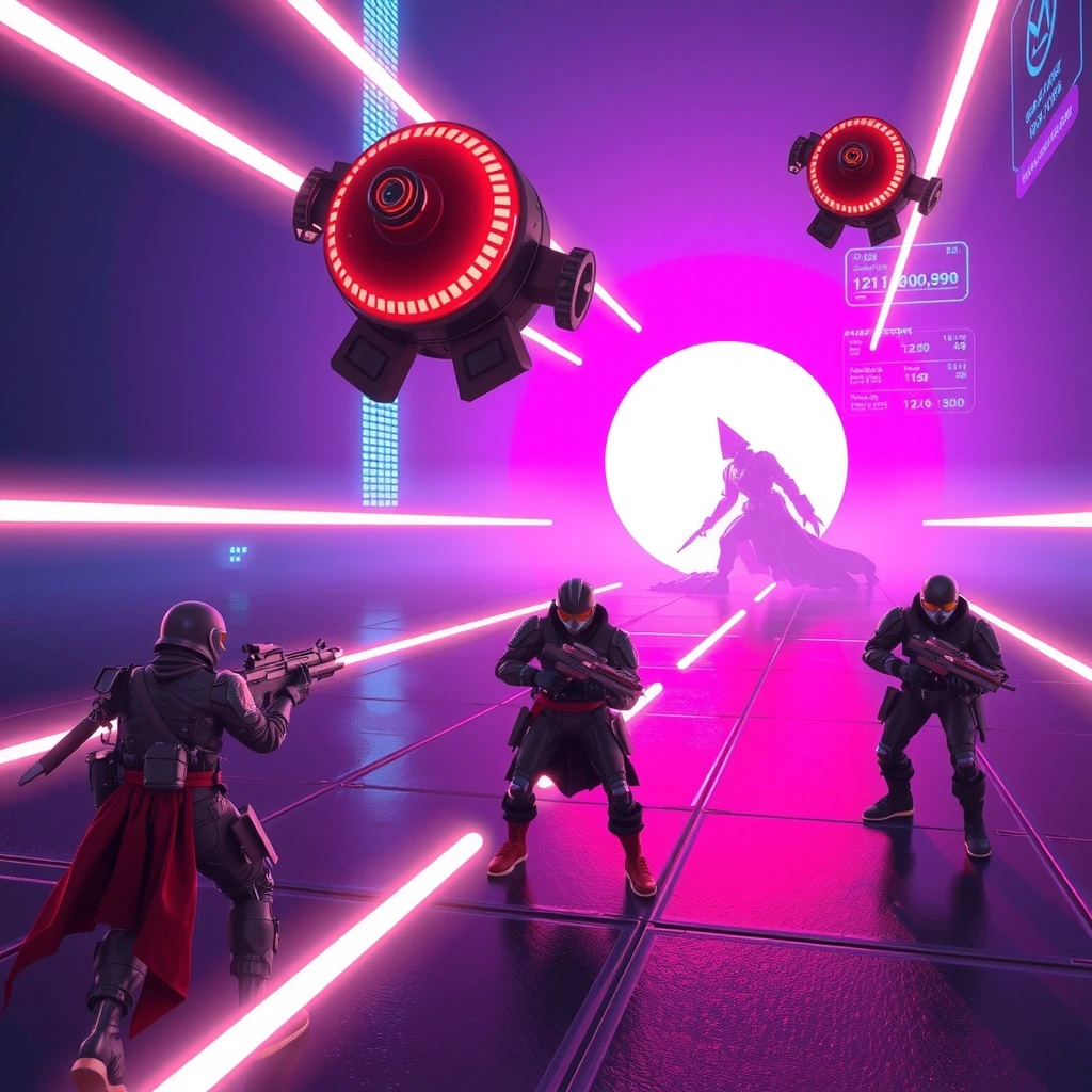 Neon Warriors mobile game